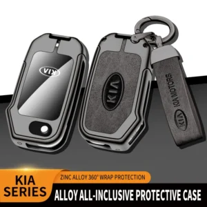 Leather Car Key Case Protection Cover For KIA Ceed 2023 CD Forte 2018 2019 2021 Cerato 2019 K3 Gt Seltos Sportage 2020 Sorento
