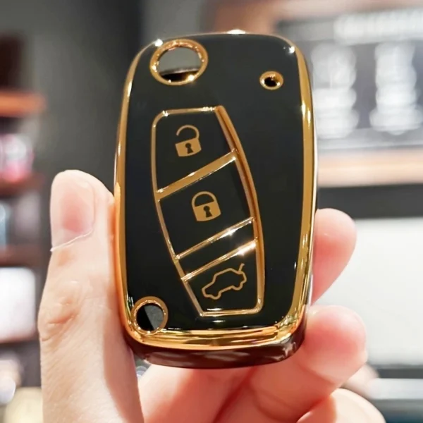 TPU Car Key Case Cover for Fiat Panda Stilo Punto Doblo Grande Bravo 500 Ducato Minibus Protected Fob Accessories