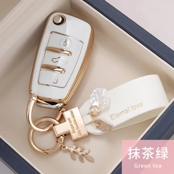 TPU Car Remote Key Case Cover Protect Shell Bag For Audi A1 A3 A4 A6 A6L Q2 Q3 Q7 TTS B6 B7 B8 4F C5 C6 R8 8L 8P S3 S6 RS3 RS6