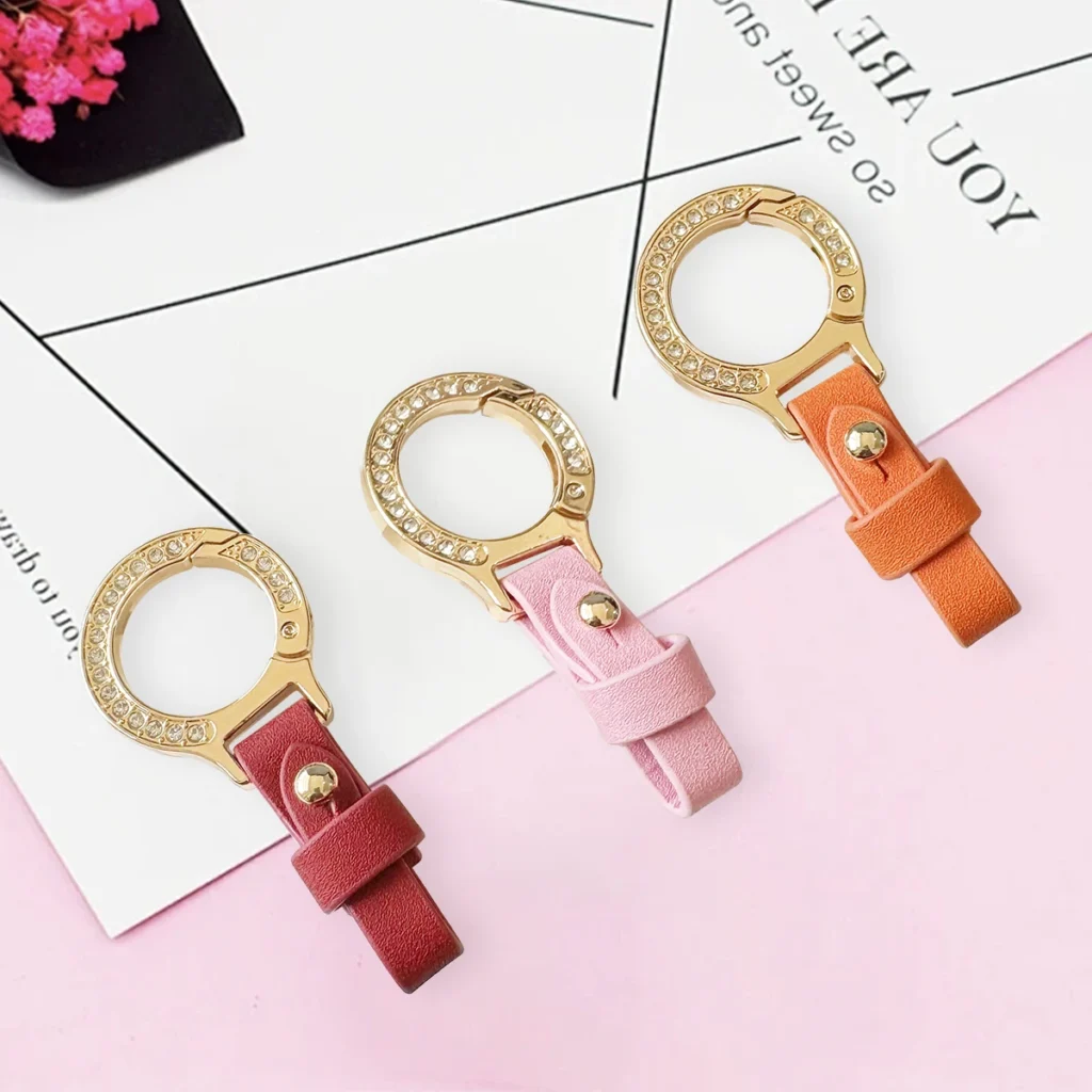 Handmade Keychain Genuine Leather Keyring DIY Car Keychain Key Holder Keys Organizer Charms Keychain Accessories