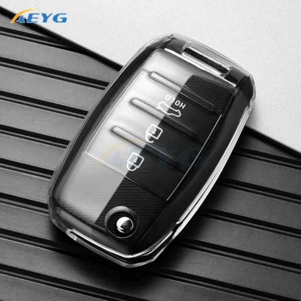 TPU Car Key Case Cover For KIA RIO 3 K2 K3 K4 K5 Sportege Picanto Optima Soul Ceed Sorento Forte Stinger Cerato