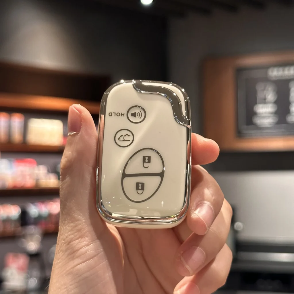 Car Key Fob Case Cover with PU Leather Keychain for Lexus GX460 RX350 ES350 IS250 GX460 LX570 IS350 GS430 GS300 GS450h - Image 4