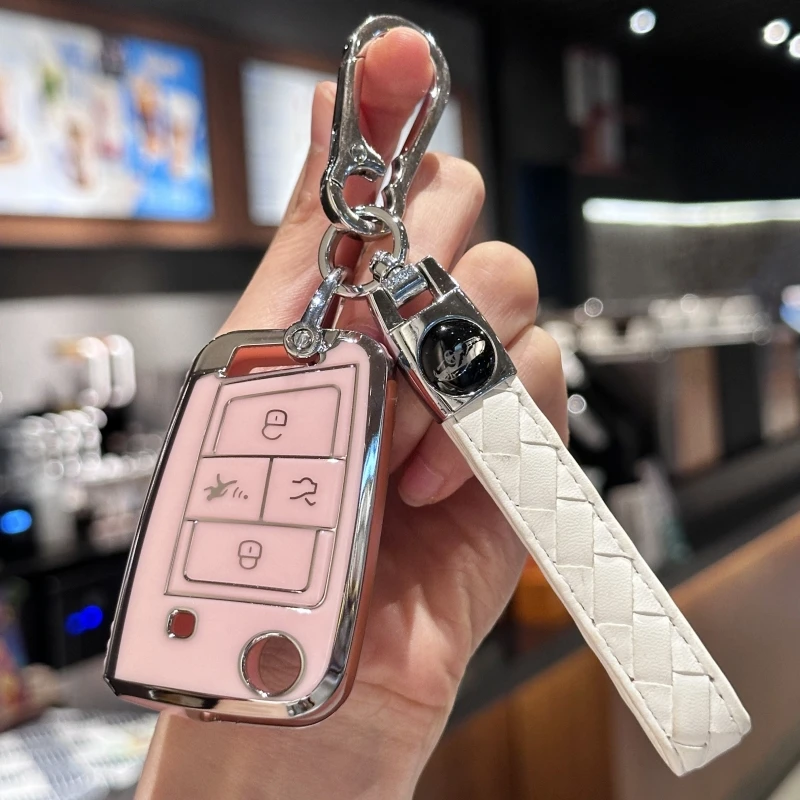 pink with keychain