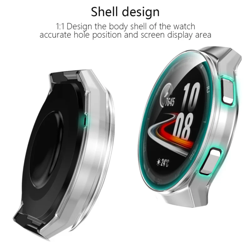 Tempered Glass+Case For Huawei Watch GT2e Screen Protector Bumper Cover Frame for Huawei Watch Gt2e Matte Hard Cases accessories - Image 4