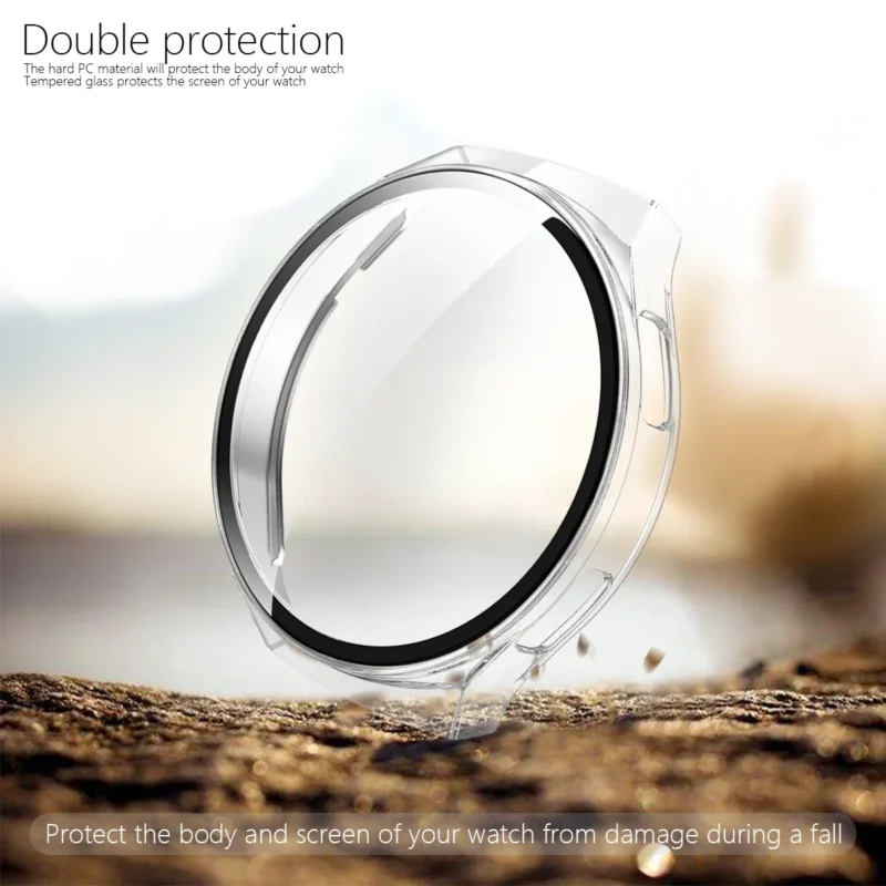 Tempered Glass+Case For Huawei Watch GT2e Screen Protector Bumper Cover Frame for Huawei Watch Gt2e Matte Hard Cases accessories - Image 3