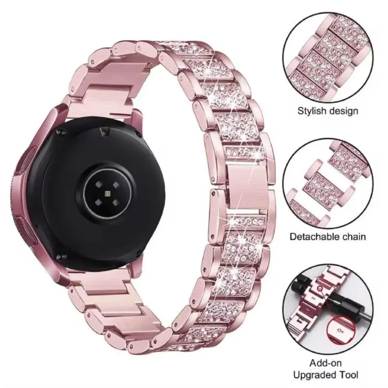 Diamond Band For Huawei Watch GT 5 41mm 46mm Women Bracelet Metal Strap For Huawei Watch 4 4Pro 3 3Pro GT5 Pro GT4 GT3 GT2 GT2e - Image 2