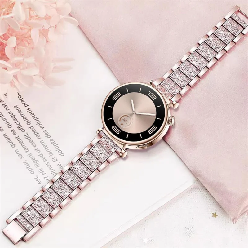 Diamond Band For Huawei Watch GT 5 41mm 46mm Women Bracelet Metal Strap For Huawei Watch 4 4Pro 3 3Pro GT5 Pro GT4 GT3 GT2 GT2e - Image 5