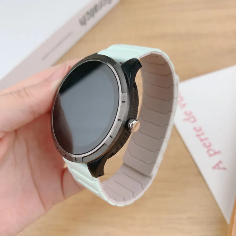 Silicone Magnetic Loop 18mm 20mm 22mm strap for Samsung Galaxy watch 7/6/5 active 2 amazfit bracelet HUAWEI watch GT 2e 3 band - Image 2