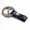 TI069 frosted titanium electrode Edge + black leather