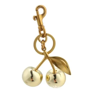 Cherry Alloy Keychain Pendant Strawberry Decoration Car Interior Ornament Metal Key Holder Gift from Mainland China