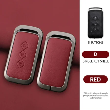 Alloy Leather Car Key Cover Protect Case Set for Baojun 510 730 360 560 RS-5 530 630 Wuling Hongguang S Keychain Accessories