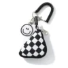 Triangle chessboard Plaid smiley face bag