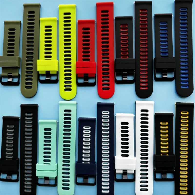 Silicone 22 20mm Watch Strap for HUAWEI WATCH GT 4 Pro 46mm Band GT 3 SE 2 42mm HONOR Magic Watch4 GS 3 Pro Replacement Bracelet - Image 2