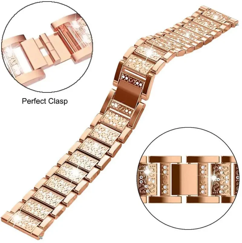 Diamond Band For Huawei Watch GT 5 41mm 46mm Women Bracelet Metal Strap For Huawei Watch 4 4Pro 3 3Pro GT5 Pro GT4 GT3 GT2 GT2e - Image 3