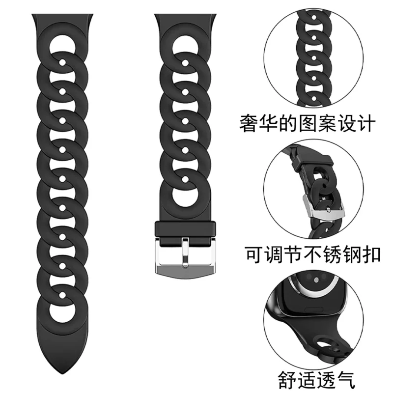 20mm 22mm Strap For Samsung Galaxy watch 4 5 6 classic 40mm 44mm Gear S3 active 2 silicone bracelet correa HUAWEI GT 2e 3 4 band - Image 4