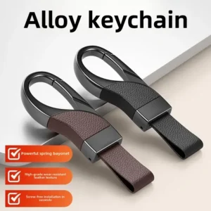 Business Men's Car Keychain Creative Metal Lock Simple High End Hanging Pendants Waist Hanging Automobile Key Rings