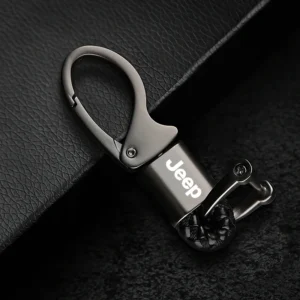 Car Dedicated KeyChain Ring Auto Logo Key Pendant For Jeep Renegade Compass Grand Cherokee Wrangler jk Gladiator Patriot Liberty
