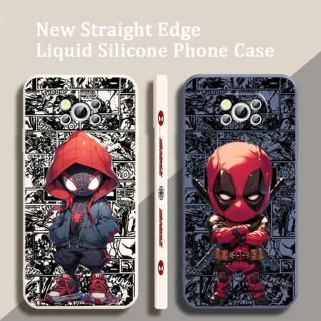 Marvel Fashion Cool Spider Man Liquid Left Rope Cover Phone Case