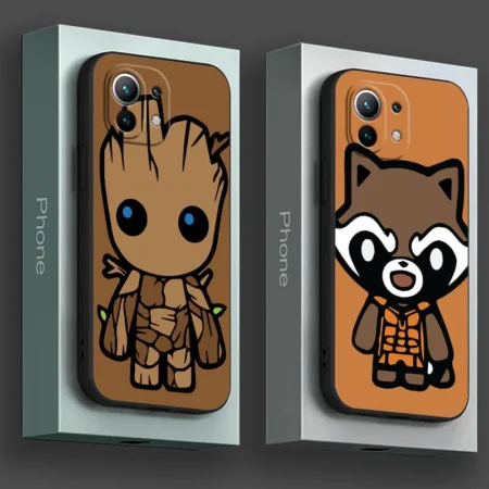Phone Case Soft Cover Cartoon Groot Rocket Marvel