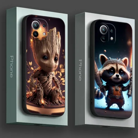 Marvel Baby Groot Rocket Phone Case Soft Cover
