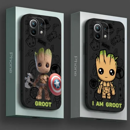 Marvel Groot Cartoon Phone Case Silicon Cover