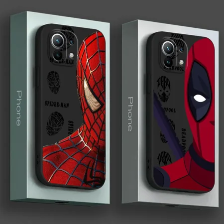 Marvel Half Face Spider Man Phone Case Cover
