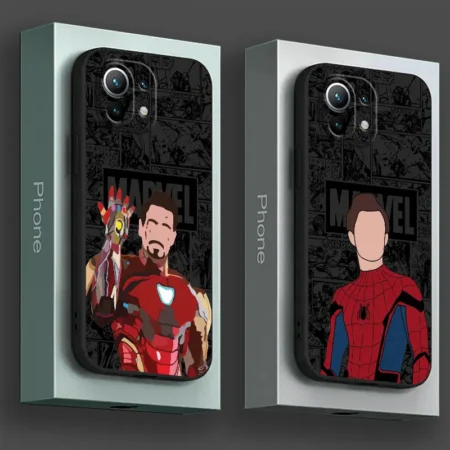 Marvel Faceless Hero Ironman Phone Case For Xiaomi Poco X7 M7 Pro X3 X5 X6 M5 F6 Mi F7 15 Ultra 14T 13T 12T 11T 10T Pro 11 Cover