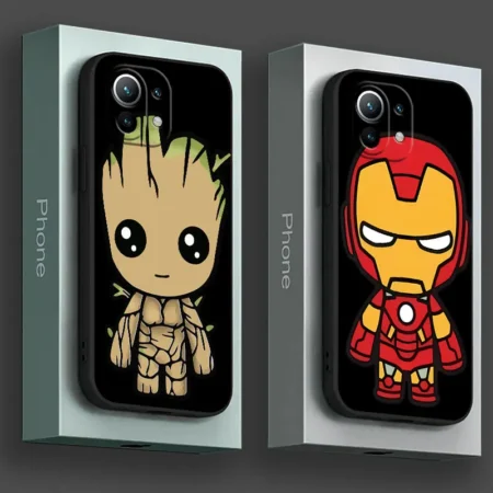 Marvel Iron Man Groot Avengers Phone Case Silicone Cover