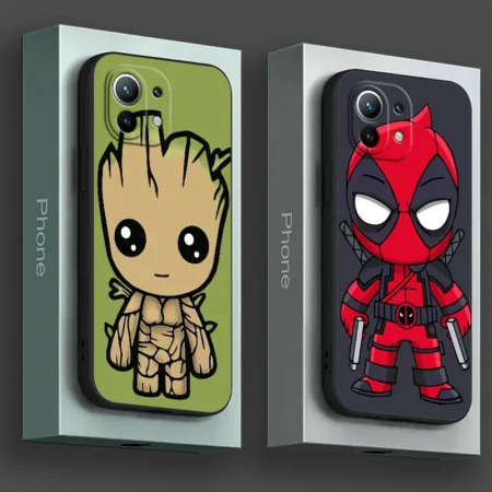 Marvel Avengers Ironman Groot Spiderman Phone Case Cover