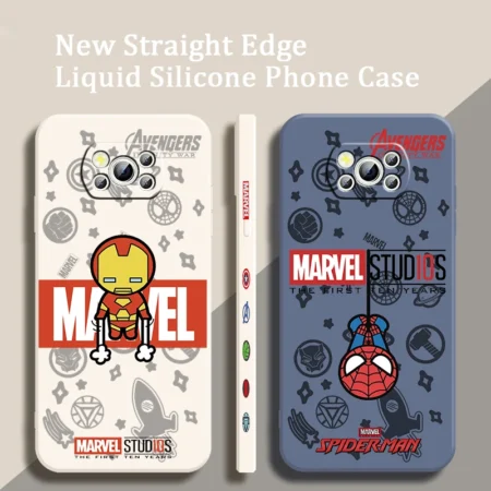 Marvel Hero Spiderman Liquid Left Rope Soft Phone Case