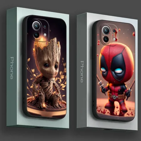 Baby Cute Marvel Groot Deadpool Phone Case Cover