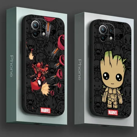 Marvel Deadpool Groot Silicone Cover Phone Case