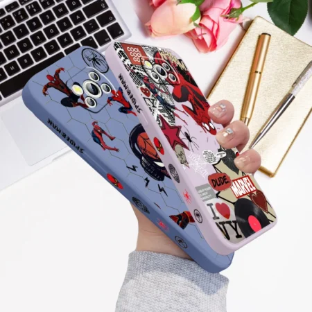 Marvel Fashion Spider Man Cool Liquid Left Rope Back Phone Case