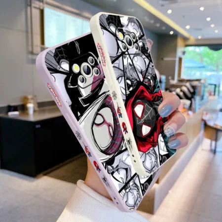 Marvel Avengers SpiderMan Liquid Left Rope Phone Case